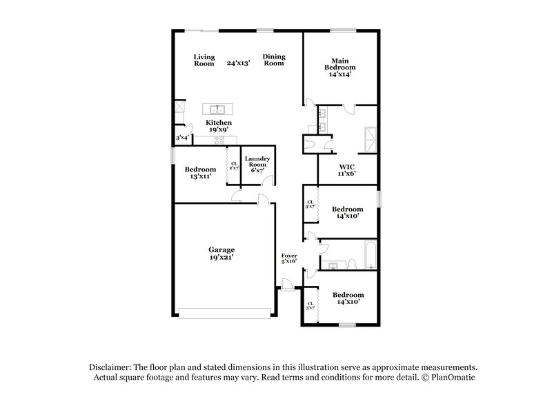 2,055/Mo, 1173 Oak Valley Drive Auburndale, FL 33823 Floor Plan View