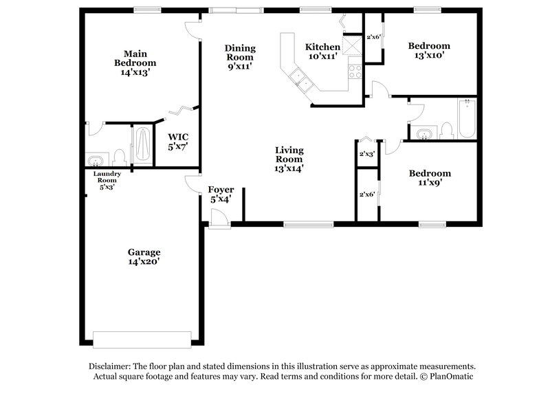 2,750/Mo, 2970 Bedford St Deltona, FL 32738 Floor Plan View