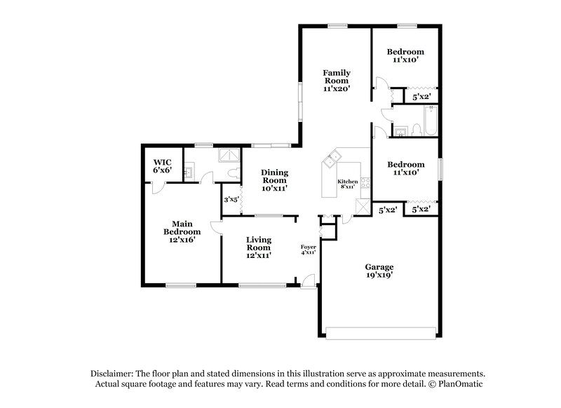 1,810/Mo, 718 Reading St SE Palm Bay, FL 32909 Floor Plan View