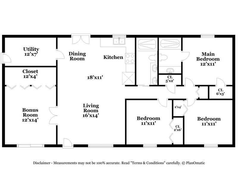 1,845/Mo, 4717 Seattle St Cocoa, FL 32927 Floor Plan View