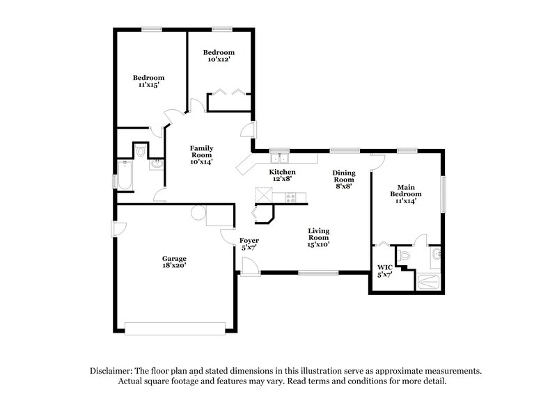 2,620/Mo, 631 Fernandina St NW Palm Bay, FL 32907 Floor Plan View