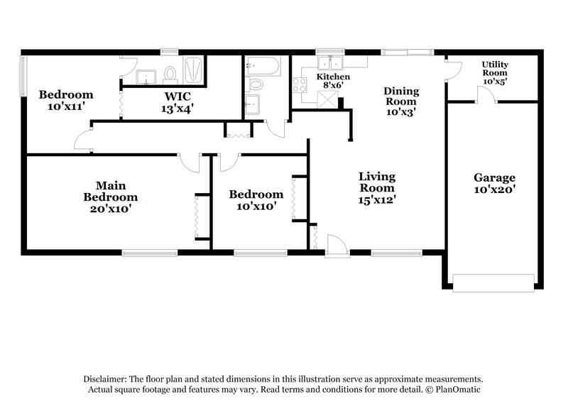 1,820/Mo, 1090 Wedgewood Ln Titusville, FL 32780 Floor Plan View