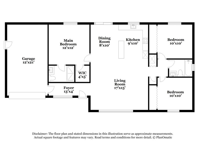 1,645/Mo, 413 Wayland Rd SW Palm Bay, FL 32908 Floor Plan View