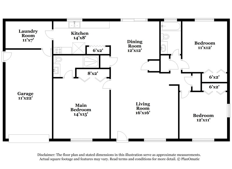 1,960/Mo, 845 S Lake Rd Titusville, FL 32796 Floor Plan View