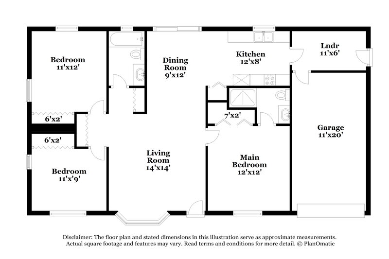 1,915/Mo, 4085 Scotland St Cocoa, FL 32927 Floorplan View
