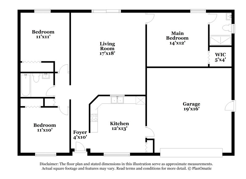 1,650/Mo, 1374 San Filippo Dr SE Palm Bay, FL 32909 Floor Plan View