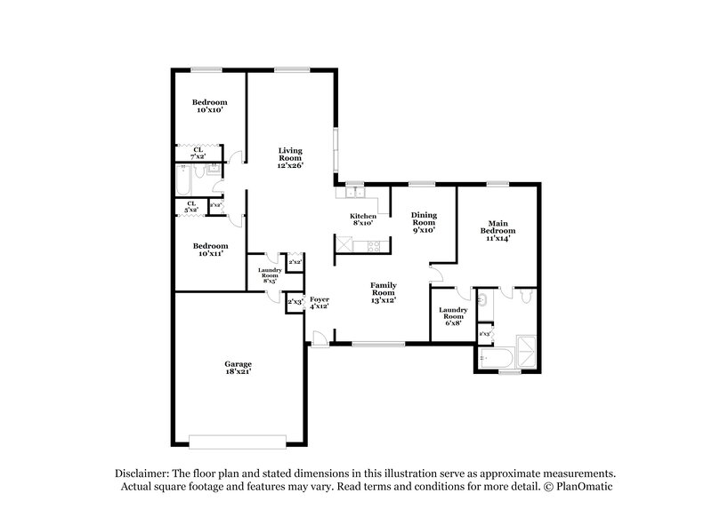 1,965/Mo, 2150 Sapelo Ave SE Palm Bay, FL 32909 Floor Plan View