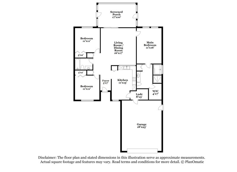 1,990/Mo, 652 Cressa Circle Cocoa, FL 32926 Floor Plan View