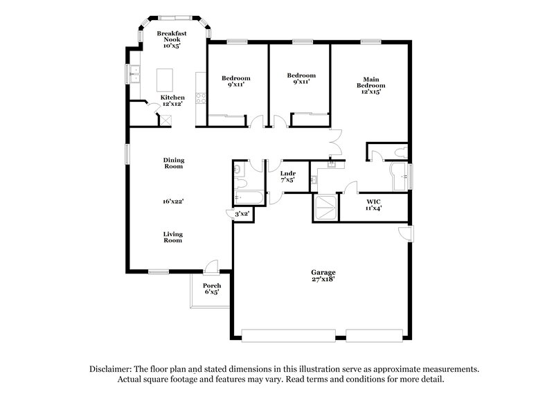 2,325/Mo, 2419 S Saranac Mesa, AZ 85209 Floorplan View