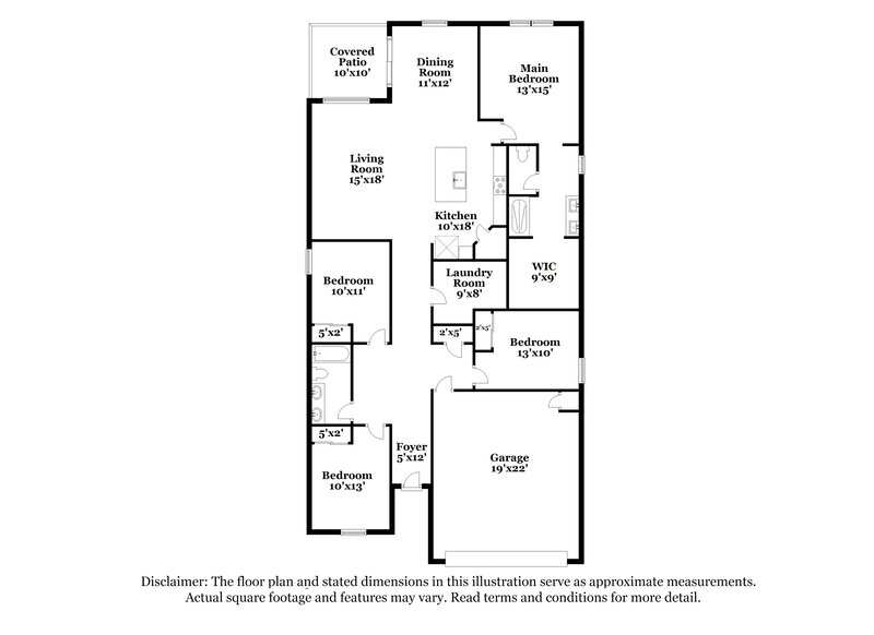 2,330/Mo, 9208 N 174th Lane Waddell, AZ 85355 Floor Plan View