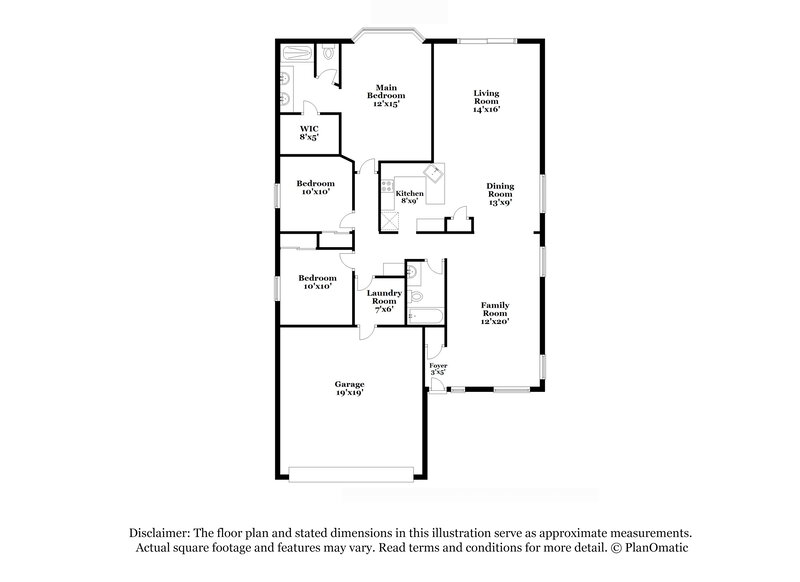 2,200/Mo, 3510 W Thurman Dr Laveen, AZ 85339 Floorplan View