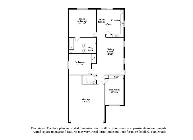 2,050/Mo, 10857 E Arcadia Ave Mesa, AZ 85208 Floor Plan View