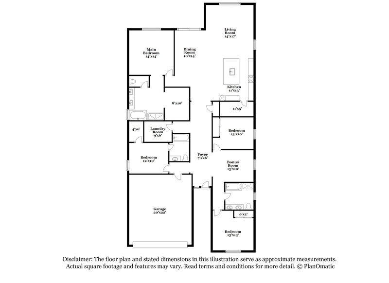 2,735/Mo, 20192 W Palo Verde Drive Litchfield Park, AZ 85340 Floorplan View