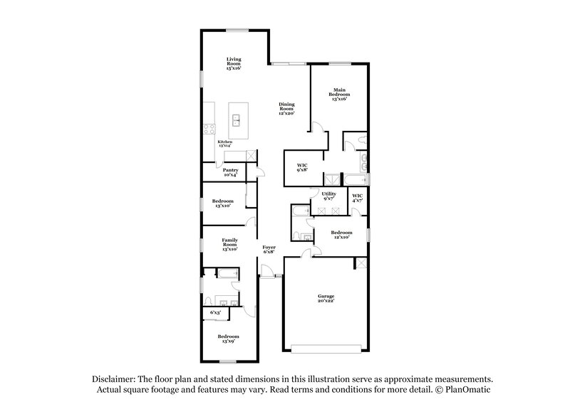 2,490/Mo, 17341 W Running Deer Trail Surprise, AZ 85387 Floor Plan View