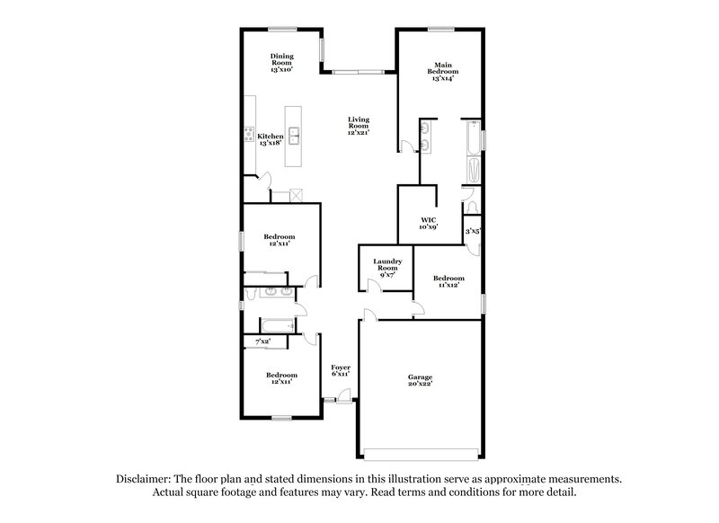 2,400/Mo, 4576 W Hannah Street San Tan Valley, AZ 85144 Floorplan View