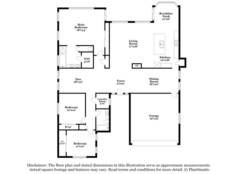 2,220/Mo, 20189 S 198th St Queen Creek, AZ 85142 Floor Plan View