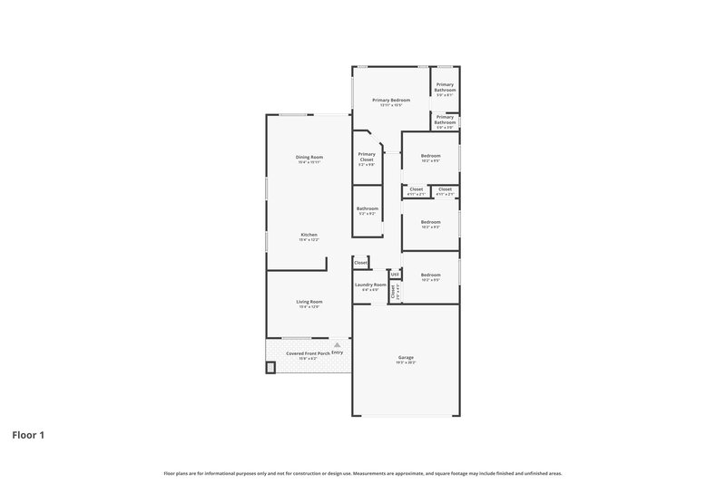 2,030/Mo, 3326 W Shumway Farm Rd Phoenix, AZ 85041 Floor Plan View