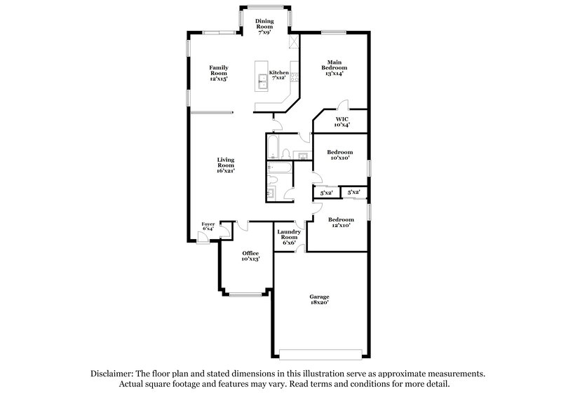 2,080/Mo, 15350 W Lundberg St Surprise, AZ 85374 Floorplan View