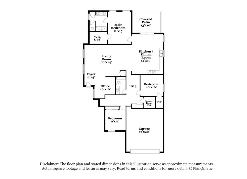 1,935/Mo, 1833 W Desert Hills Dr Queen Creek, AZ 85142 Floor Plan View