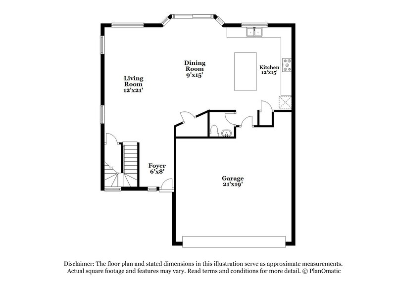 2,195/Mo, 3418 N 126th Ln Avondale, AZ 85392 Floor Plan View