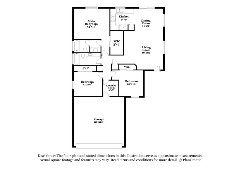 1,985/Mo, 14002 W Cornerstone Trl Surprise, AZ 85374 Floorplan View