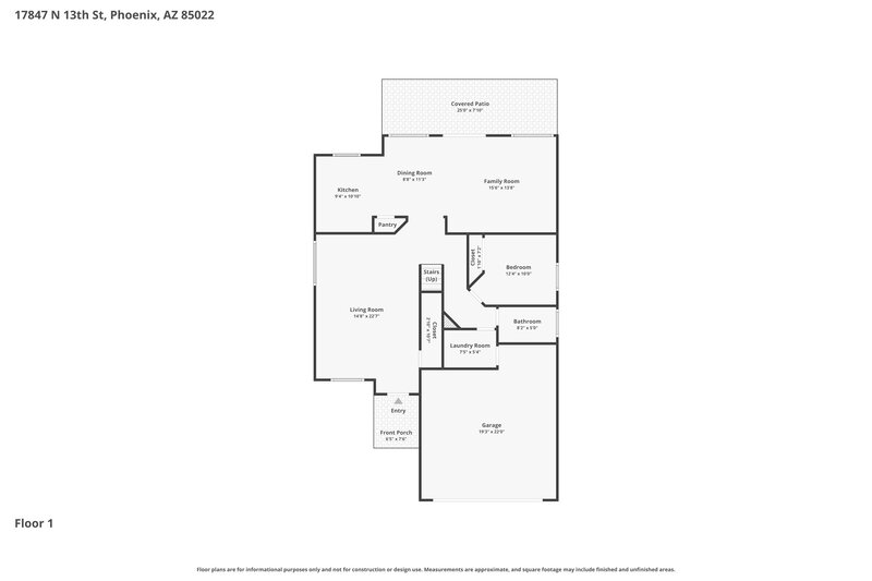 2,610/Mo, 17847 N 13th St Phoenix, AZ 85022 Floor Plan View