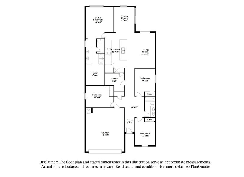 2,195/Mo, 12641 W Daley Lane Sun City West, AZ 85375 Floor Plan View