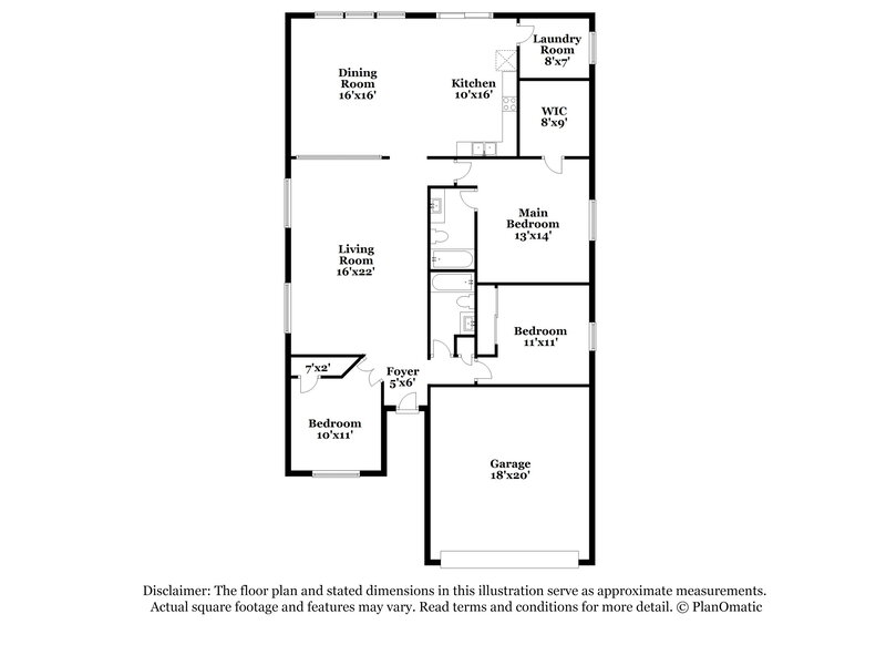 2,045/Mo, 16492 N Lasso Dr Surprise, AZ 85374 Floor Plan View