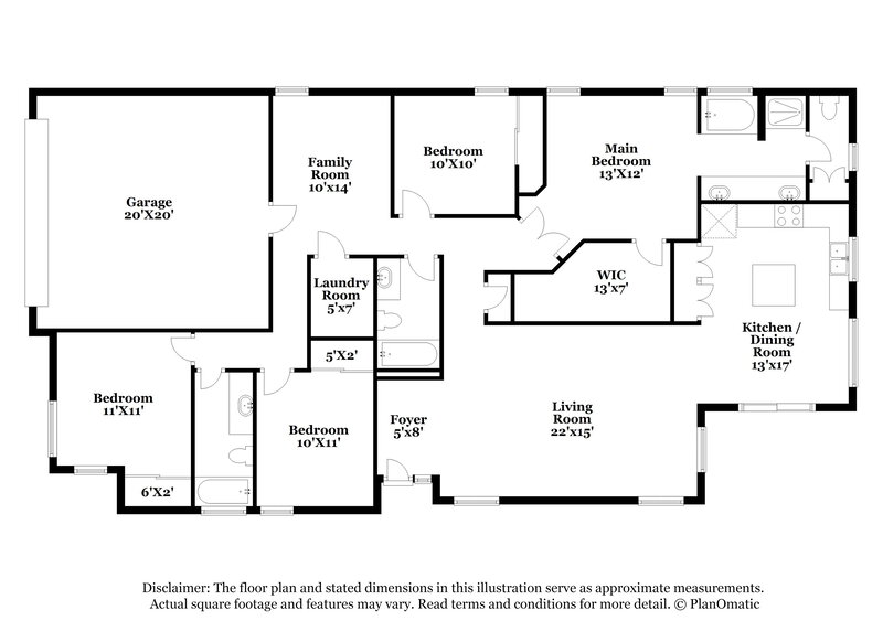 2,280/Mo, 9450 W Ross Ave Peoria, AZ 85382 Floor Plan View