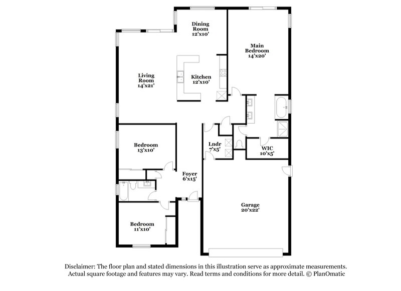 2,450/Mo, 3407 E Meadowview Ct Gilbert, AZ 85298 Floor Plan View