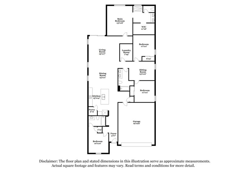 2,485/Mo, 6810 W Gaby Road Phoenix, AZ 85043 Floor Plan View