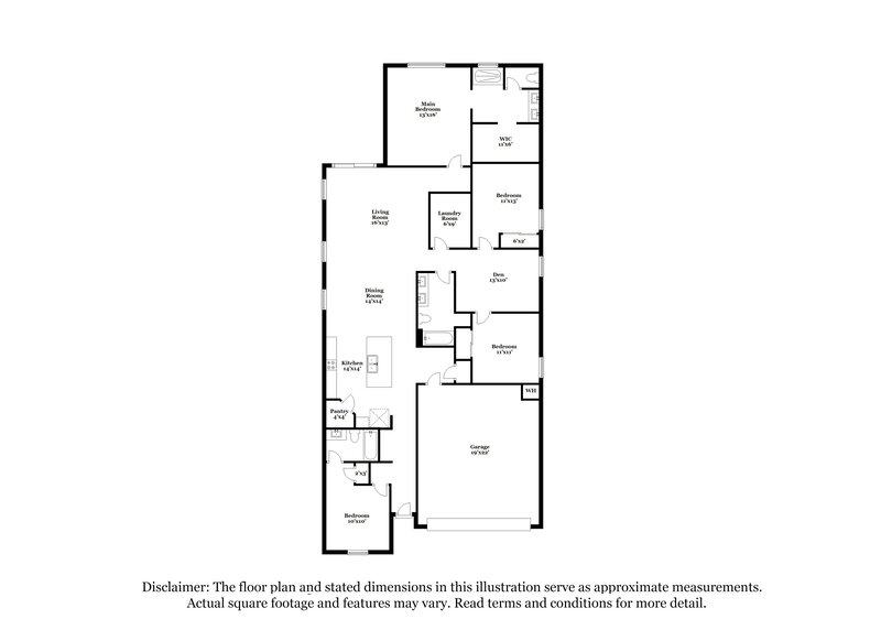 2,390/Mo, 6838 W Gaby Road Phoenix, AZ 85043 Floor Plan View