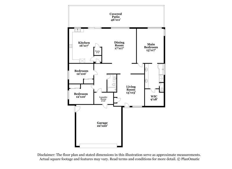 2,405/Mo, 6102 S Ashley Dr Chandler, AZ 85249 Floor Plan View