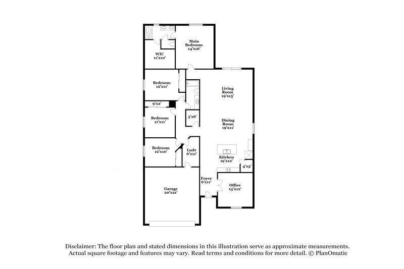 2,285/Mo, 10804 W Bloch Rd Tolleson, AZ 85353 Floorplan View