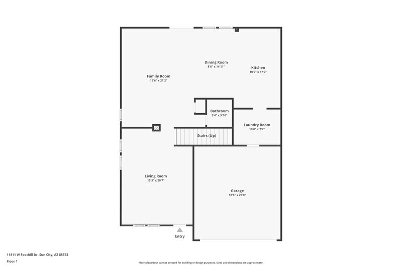 2,635/Mo, 11811 W Foothill Dr Sun City, AZ 85373 Floor Plan View