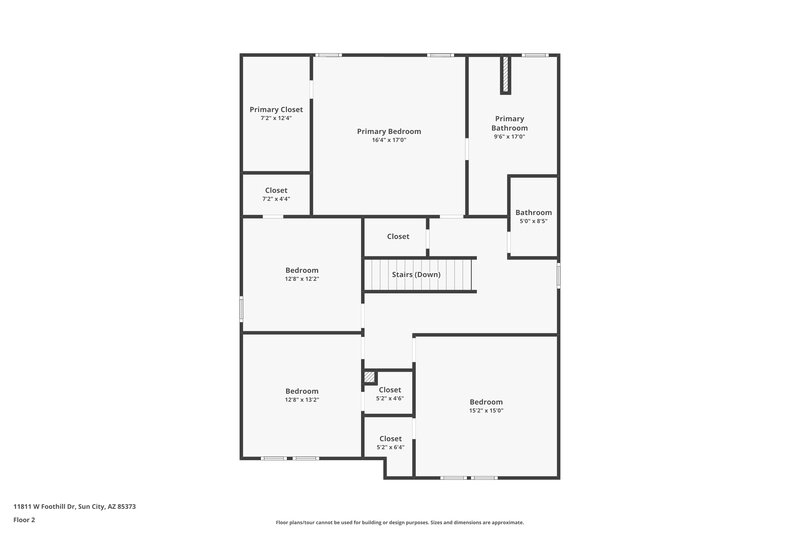 2,635/Mo, 11811 W Foothill Dr Sun City, AZ 85373 Floor Plan View 2
