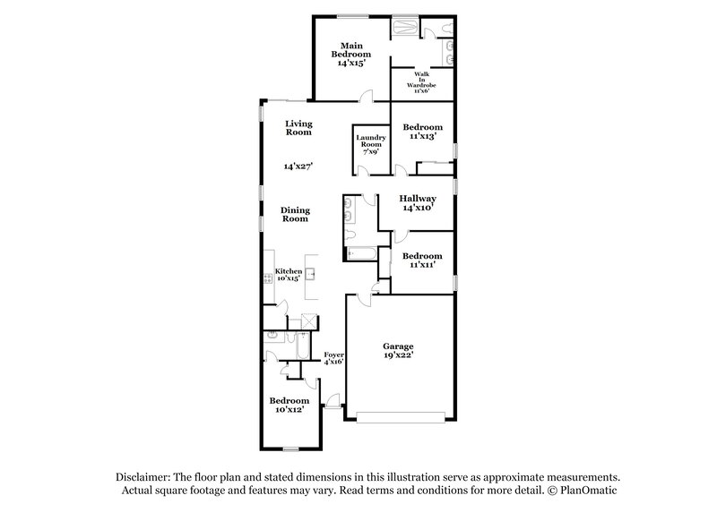 2,310/Mo, 17342 W Running Deer Trl Surprise, AZ 85387 Floor Plan View