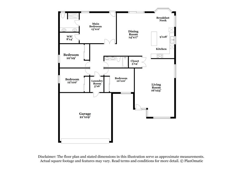 2,925/Mo, 4526 E Towne Ln Gilbert, AZ 85234 Floor Plan View