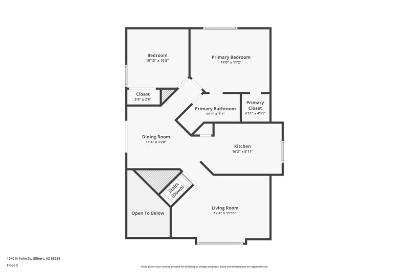 2,435/Mo, 1040 N Palm St Gilbert, AZ 85234 Floor Plan View 3