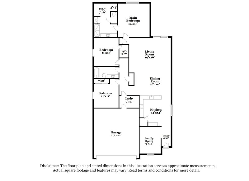 1,870/Mo, 25751 W Coles Rd Buckeye, AZ 85326 Floorplan View