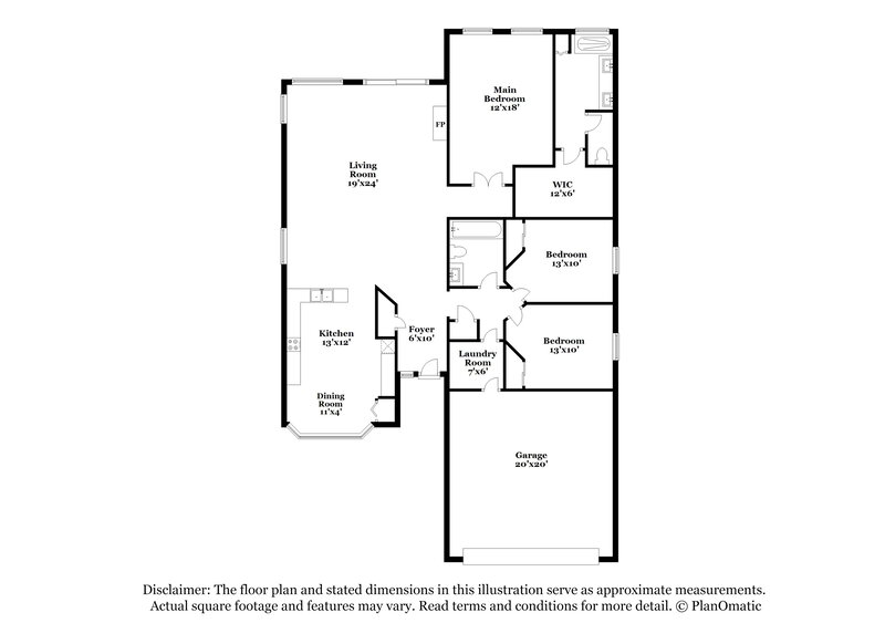 1,975/Mo, 7533 W Jenan Dr Peoria, AZ 85345 Floor Plan View