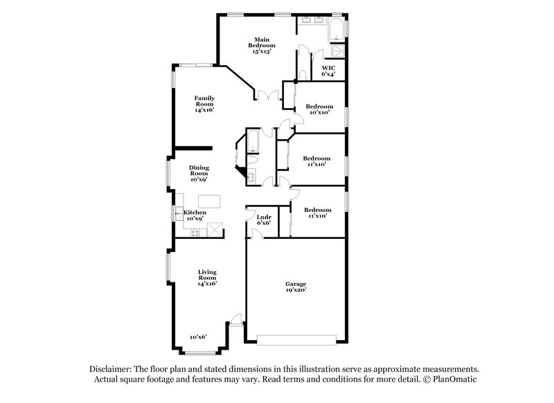 2,415/Mo, 2118 E Rockwood Dr Phoenix, AZ 85024 Floor Plan View