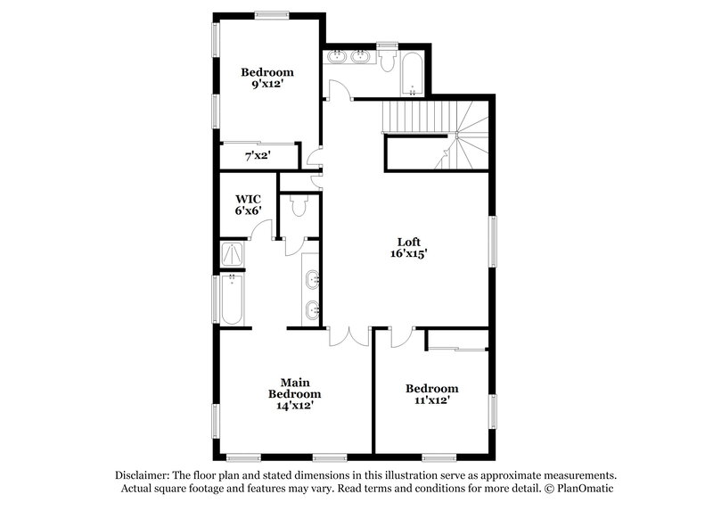 2,010/Mo, 5848 E Grove Ave Mesa, AZ 85206 Floor Plan View 2