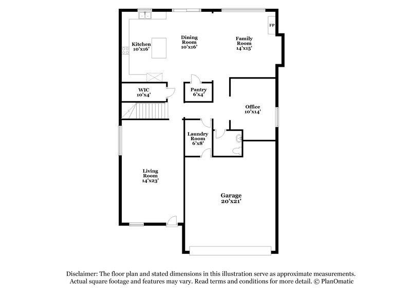2,340/Mo, 30268 N 73rd Ln Peoria, AZ 85383 Floor Plan View