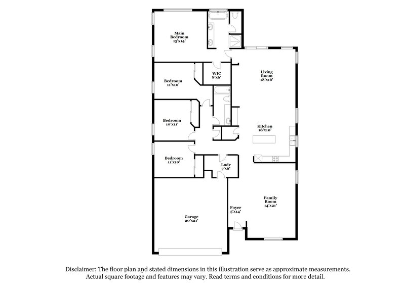 2,410/Mo, 23425 S 223rd Pl Queen Creek, AZ 85142 Floor Plan View