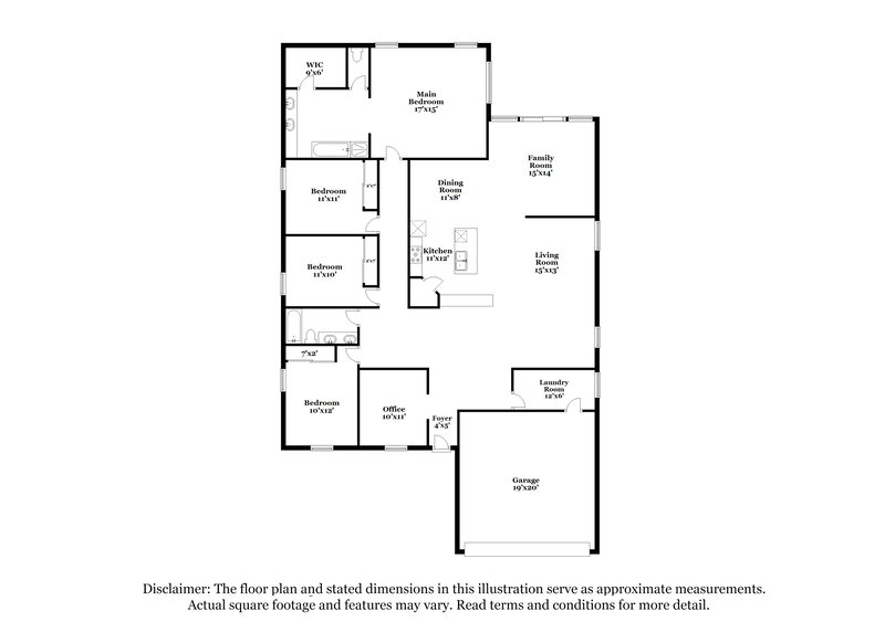 2,430/Mo, 41282 N Vine Ave San Tan Valley, AZ 85140 Floor Plan View