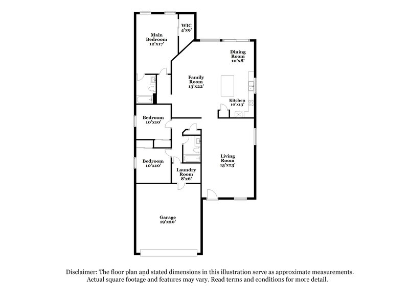 1,870/Mo, 11606 W Bloomfield Rd El Mirage, AZ 85335 Floor Plan View