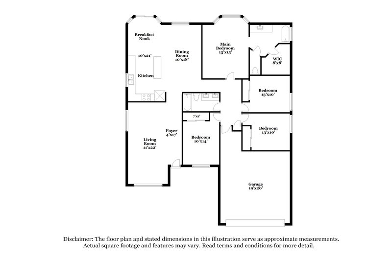 2,260/Mo, 8745 W Tuckey Ln Glendale, AZ 85305 Floor Plan View