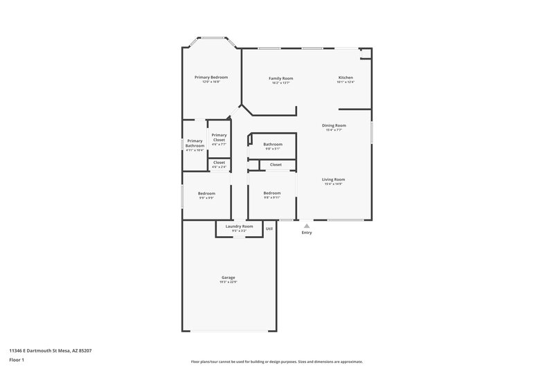 3,450/Mo, 11346 E Dartmouth St Mesa, AZ 85207 Floor Plan View