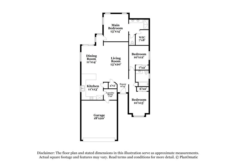 2,215/Mo, 8866 W Hilton Ave Tolleson, AZ 85353 Floorplan View
